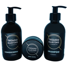 Shampoo, Condicionador e Cera Matte Thiago Martins by Barbearia VIP